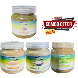 Hair Combo Pack=(Amloki=100gm+Methi=100gm+Mehedi Pata=100 gm+Shekakai=100gm) for best hair treatment 4 pies/Total=400 gm